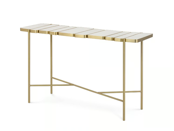 NIZA - Rectangular brass console table by JOSÉ LEITE DE CASTRO - view 2